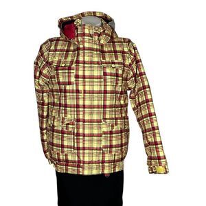 BURTON Twist Bomber Jacket Plaid Snowboard Ski Winter Girls Junior XL